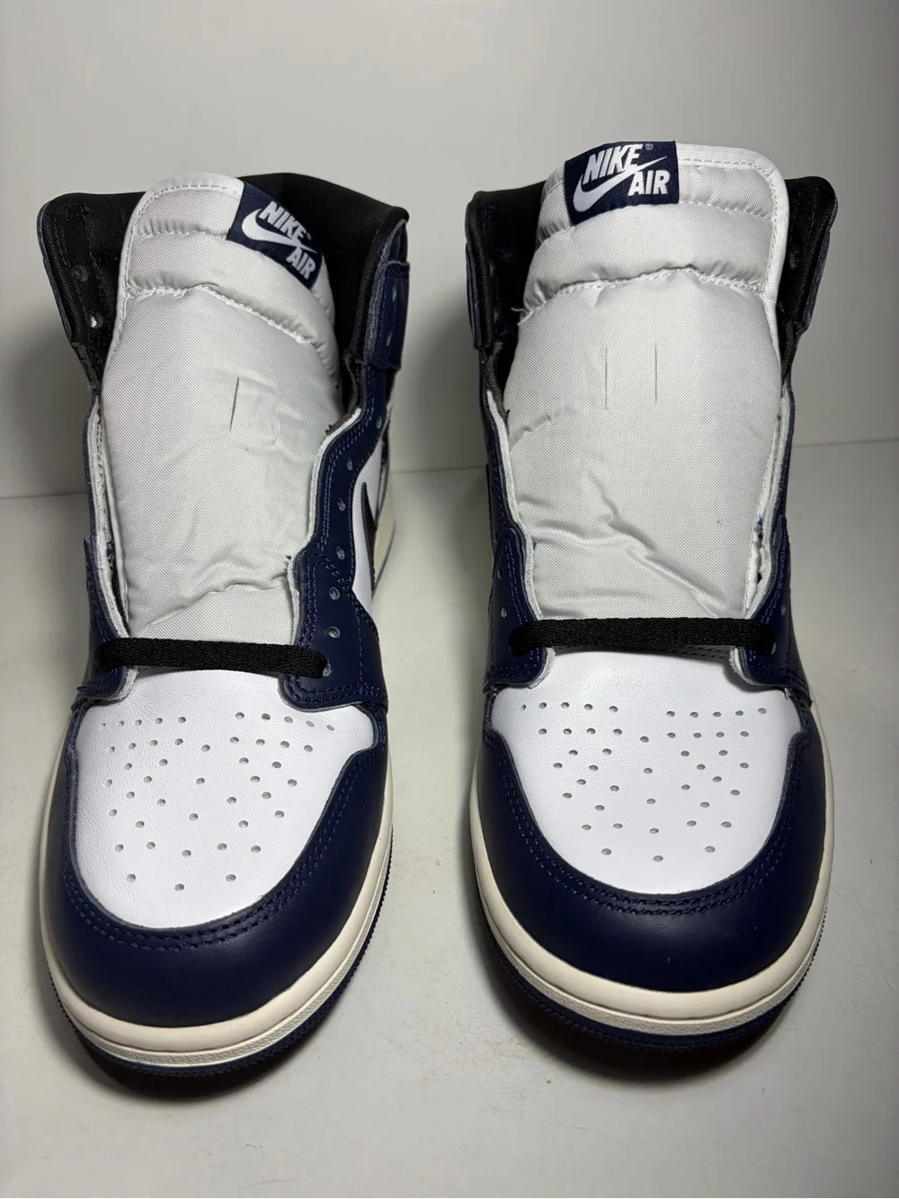 Nike Air Jordan 1 High OG Midnight Navy Black White Sneakers US 10 DZ5485-401